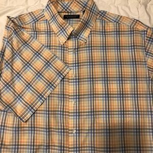 Vibrant Short Sleeve Summer Button Down